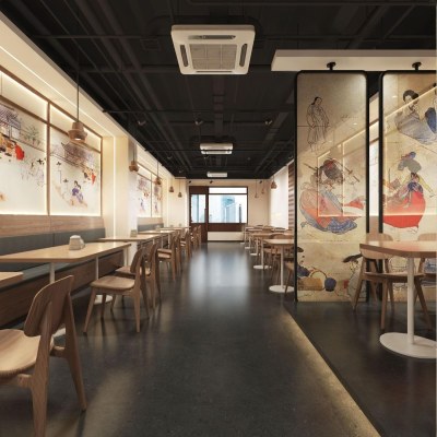 日式料理店3D模型下载